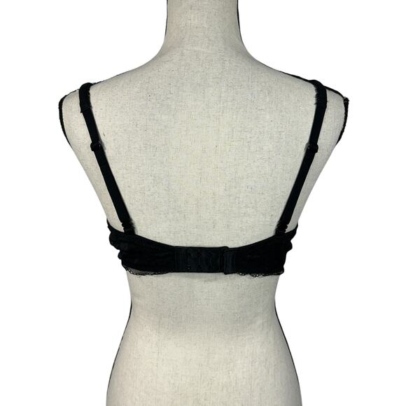 Victoria’s Secret Body By SZ 36D Unlined Demi Bra Floral Lace Wired Adjustable - Picture 5 of 11